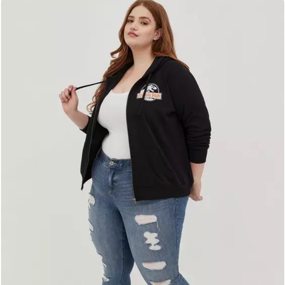 🦖 6XL Torrid Black Jurassic Park Hoodie 🦖 - Picture 2 of 6